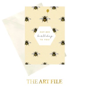 Поздравителна картичка "Пчелист рожден ден"